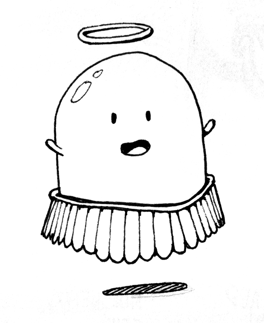 Cute floating character