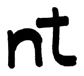 Noboa Torres logo sketch: bold NT logo study