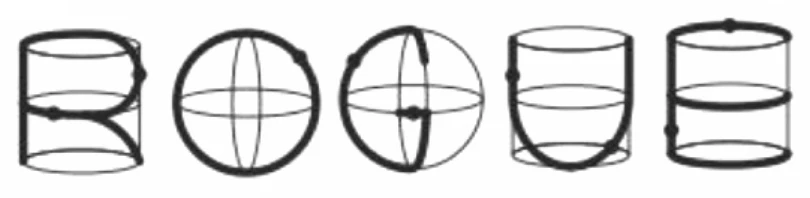Rogue logo sketch: outline ROGUE with barrel letters