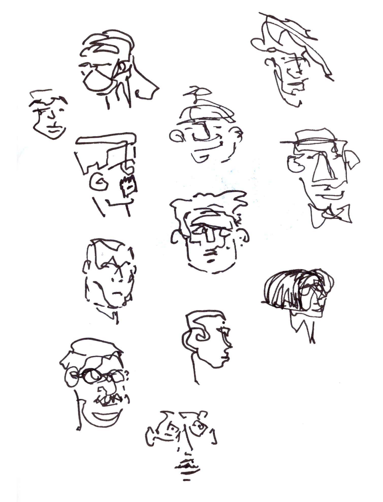 Continuous line faces