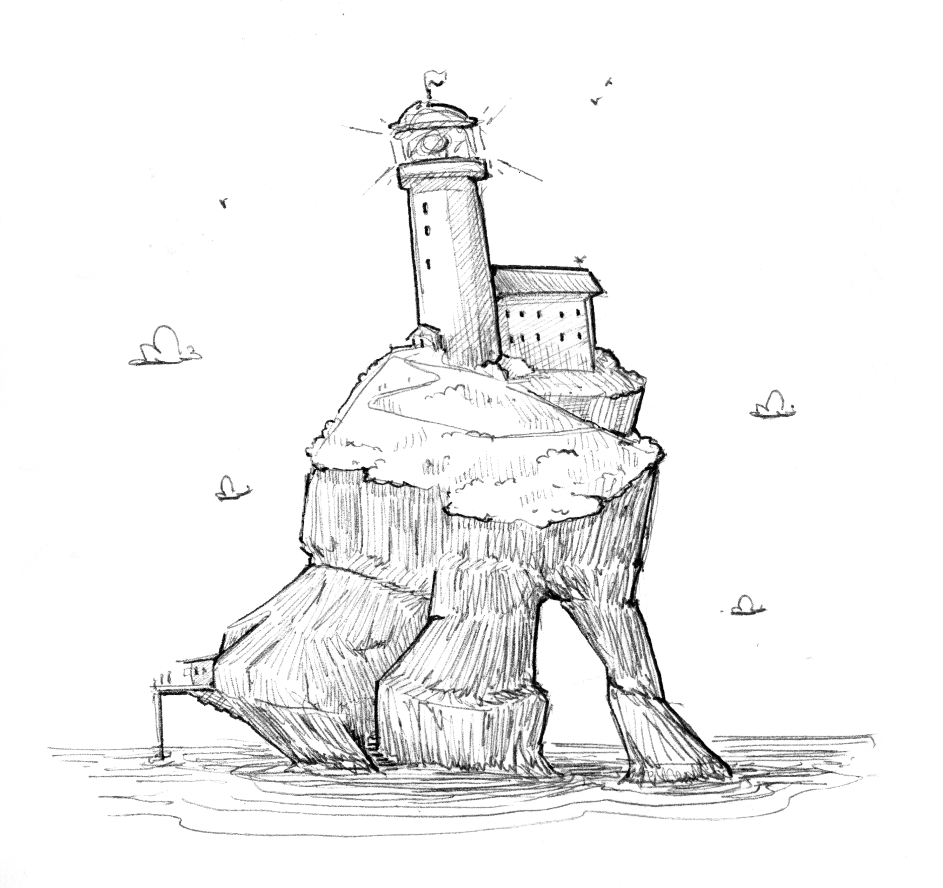 Lighthouse island