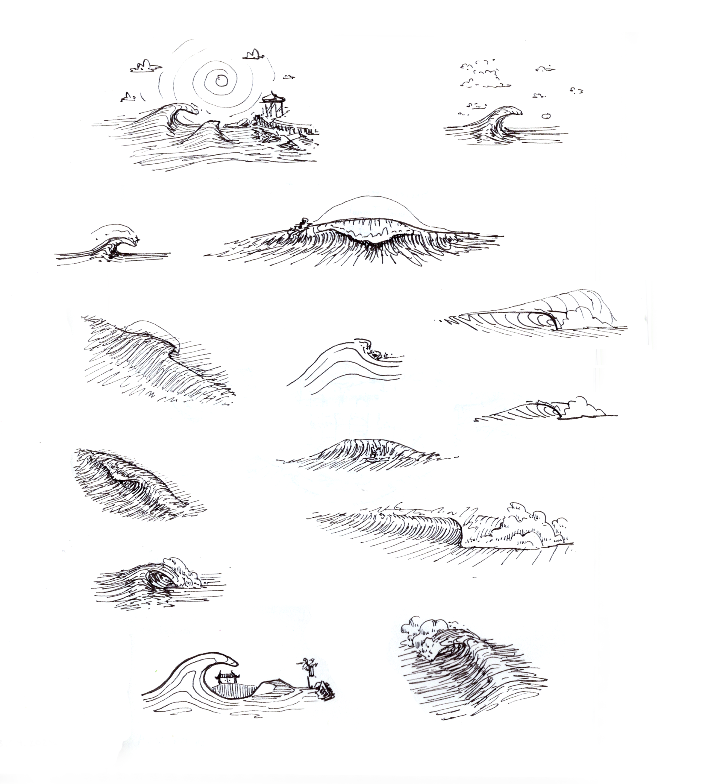 Waves sketches